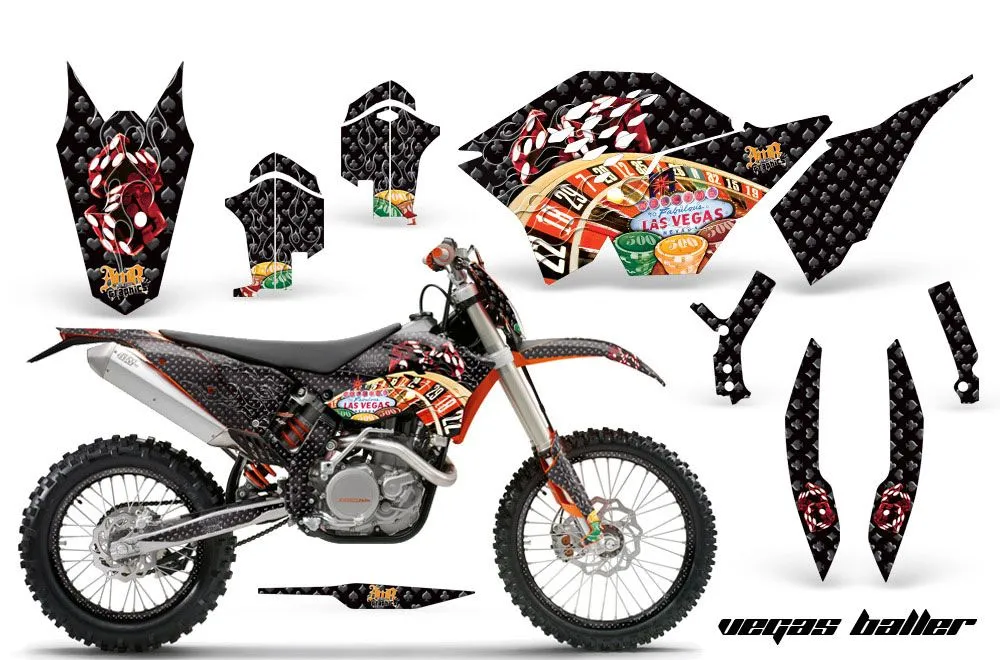 KTM C5 XC 125 / 525 Dirt Bike Custom Graphic Kit - 2008-2010