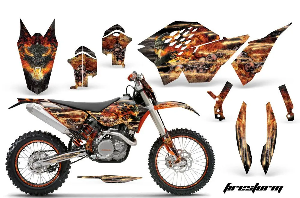KTM C5 XCW 200/ 250 / 300 Dirt Bike Custom Graphic Kit - 2011