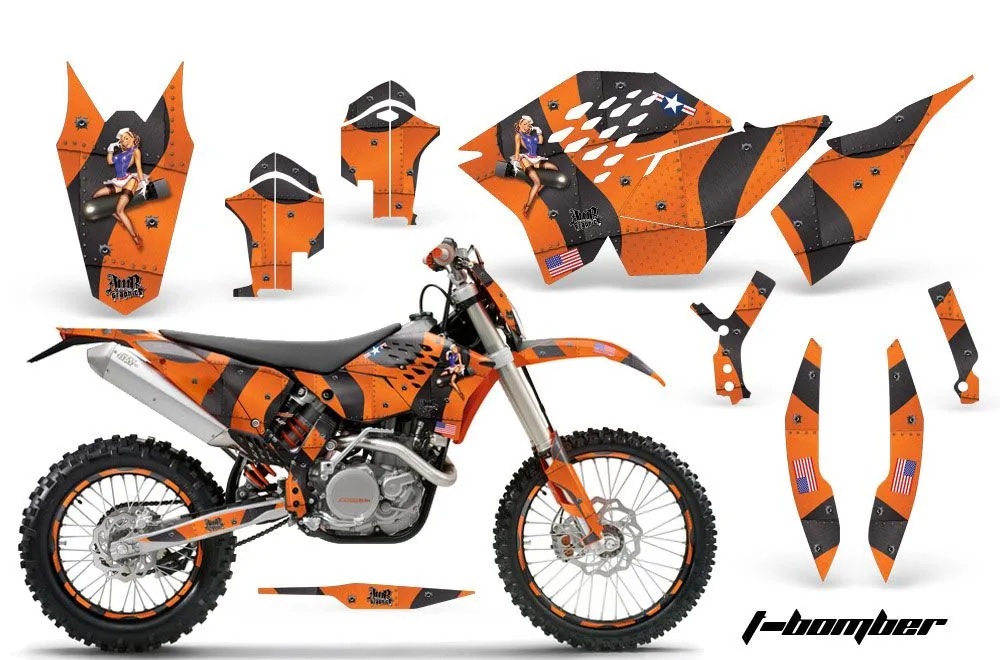KTM C5 XCW 200/ 250 / 300 Dirt Bike Custom Graphic Kit - 2011