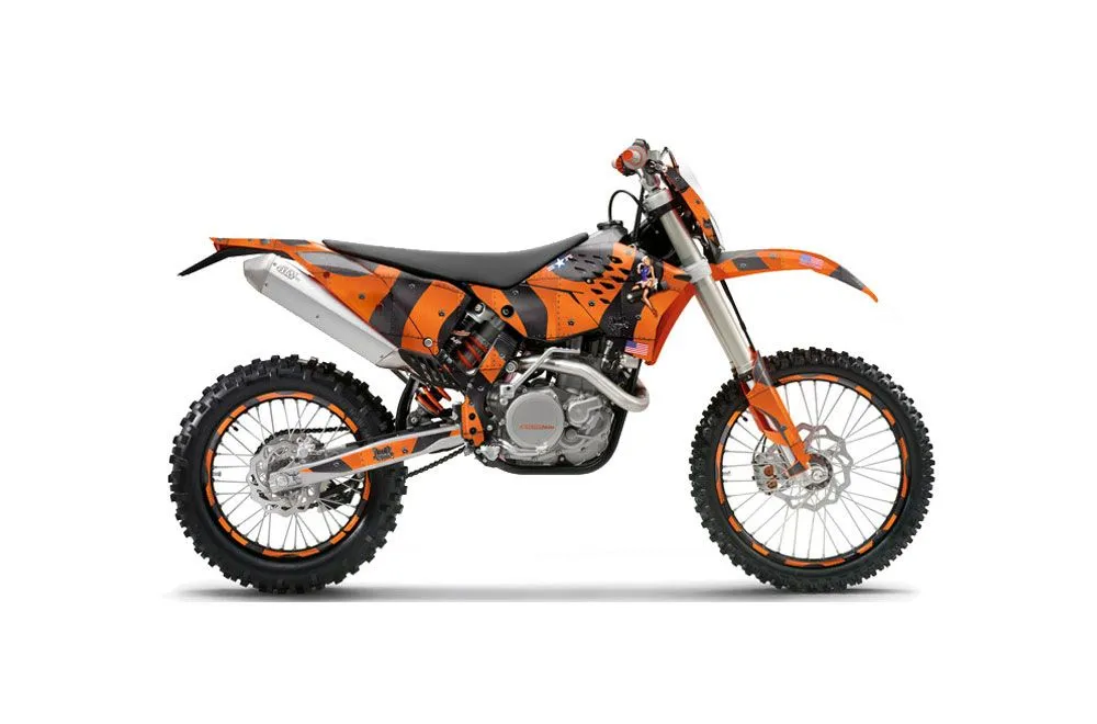 KTM C5 XCW 200/ 250 / 300 Dirt Bike Graphic Kit - 2011 T Bomber Orange