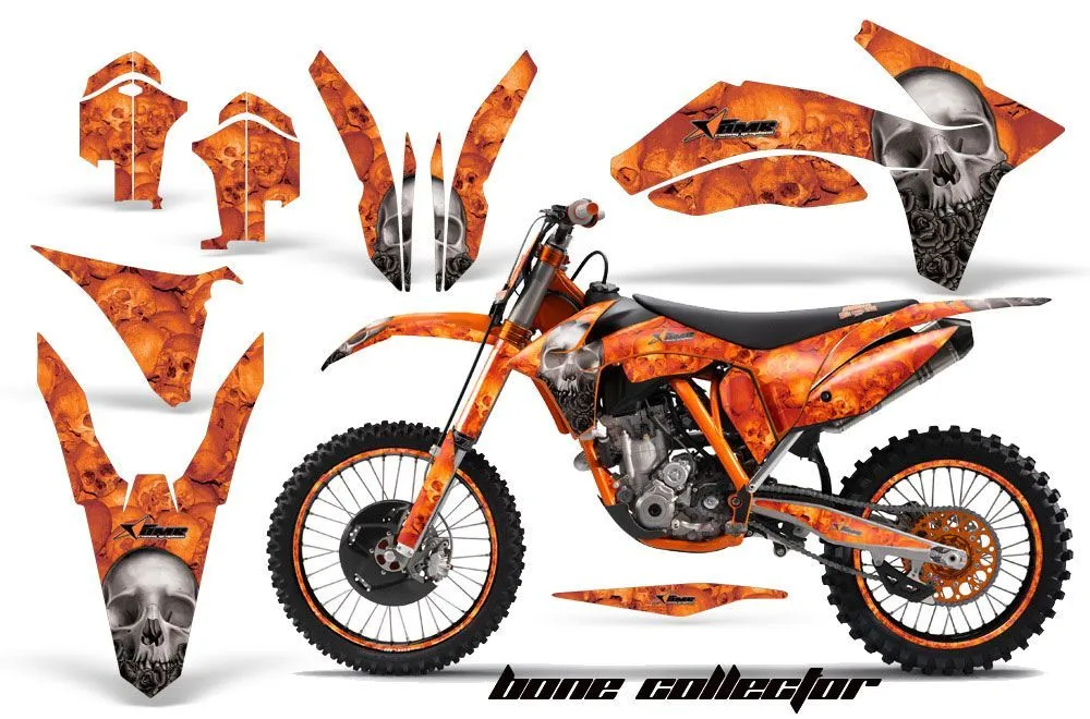 KTM C7 SX / SX-F Dirt Bike Graphic Kit - 2011-2012 Bone Collector Orange