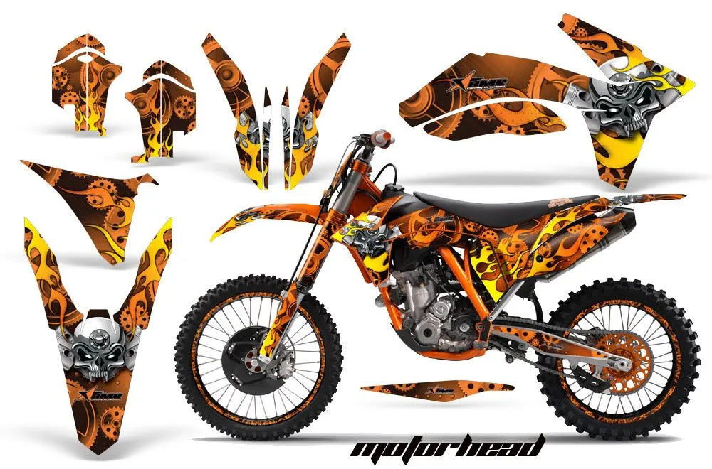 KTM C7 XC Dirt Bike Graphic Kit - 2012-2013 Motorhead Orange