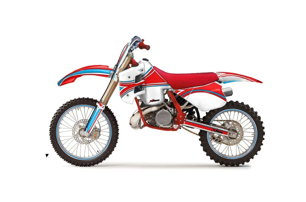 KTM C8 MXC / EXC 250 Dirt Bike Graphic Kit - 1990-1992 Retro Race