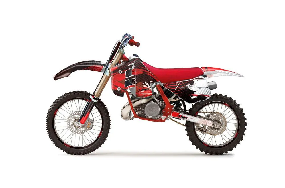 KTM C8 MXC / EXC 300 Dirt Bike Graphic Kit - 1990-1992 Carbon X Red