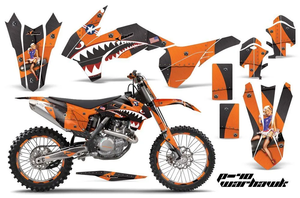 KTM C9 SX / SX-F / XC / XC-F Dirt Bike Custom Graphic Kit - 2013-2015
