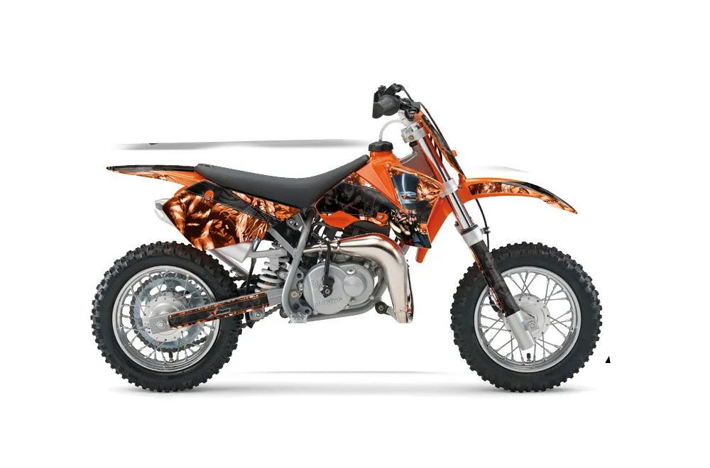 KTM SX 65 Dirt Bike Graphic Kit - 2002-2008 Mad Hatter Orange