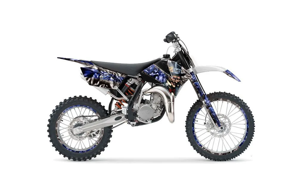 KTM SX 85 Dirt Bike Graphic Kit - 2006-2012 Mad Hatter Silver