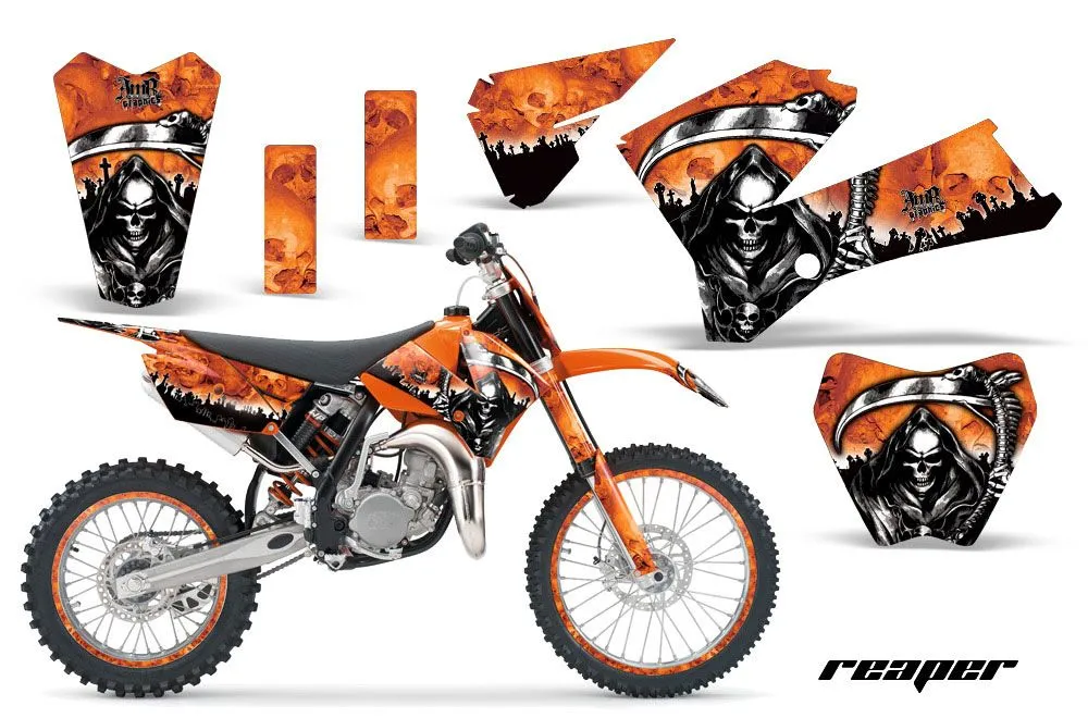 KTM SX 85 Dirt Bike Graphic Kit - 2006-2012 Reaper Orange