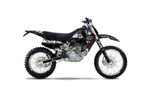 KTM C0 SX / EXC 4 Stroke Dirt Bike Graphic Kit - 1993-1997 Mad Hatter Black