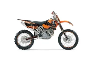 KTM C1 EXC Dirt Bike Graphic Kit - 2003-2004 Mad Hatter Orange