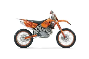KTM C1 SXS Dirt Bike Graphic Kit - 2001-2002 Bone Collector Orange