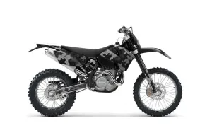 KTM C4 SX Dirt Bike Graphic Kit - 2005-2006 Camoplate Black