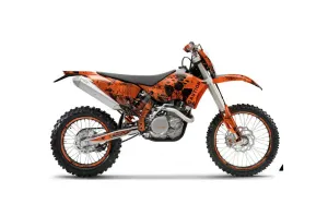 KTM C5 WCFW 250 Dirt Bike Graphic Kit - 2011 Meltdown Orange