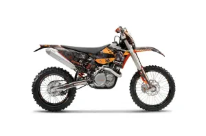 KTM C5 WCFW 250 Dirt Bike Graphic Kit - 2011 Toxicity Orange