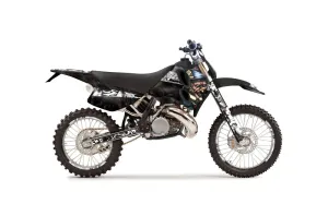 KTM C6 EXC 2 Stroke Dirt Bike Graphic Kit - 1993-1997 Mad Hatter Black