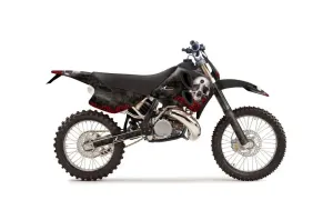 KTM C6 SX 2 Stroke Dirt Bike Graphic Kit - 1993-1997 Bone Collector Black