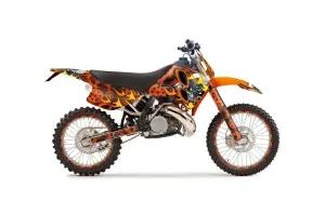 KTM C6 XC 2 Stroke Dirt Bike Graphic Kit - 1993-1997 Motorhead Orange