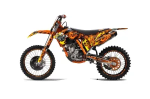 KTM C7 SX / SX-F Dirt Bike Graphic Kit - 2011-2012 Motorhead Orange