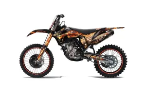 KTM C7 XC Dirt Bike Graphic Kit - 2012-2013 Firestorm Black