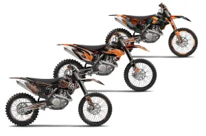 KTM C9 SX / SX-F / XC / XC-F Dirt Bike Custom Graphic Kit - 2013-2015