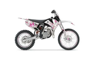 KTM SX 85 Dirt Bike Graphic Kit - 2006-2012 Butterfly White