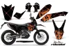 KTM Adventure 690 Supermoto / Enduro Dirt Bike Graphic Kit - 2008-2015 Silver Star - Reloaded Orange