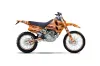 KTM C0 SX / EXC 4 Stroke Dirt Bike Graphic Kit - 1993-1997 Silver Star - Silverhaze Orange
