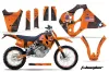 KTM C0 SX / MXC 4 Stroke Dirt Bike Graphic Kit - 1993-1997 T Bomber Orange