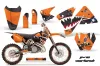 KTM C3 MXC Dirt Bike Graphic Kit - 2001-2002 P40 Warhawk Orange