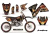 KTM C3 SX / SXS Dirt Bike Graphic Kit - 2001-2002 Firestorm Black