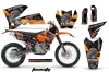 KTM C4 EXC Dirt Bike Graphic Kit - 2005-2007 Toxicity Orange