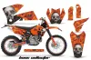 KTM C4 SX Dirt Bike Graphic Kit - 2005-2006 Bone Collector Orange