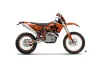 KTM C5 SX / SX-F 125 / 525 Dirt Bike Graphic Kit - 2007-2010 Meltdown Orange