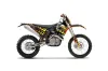 KTM C5 SX / SX-F 125 / 525 Dirt Bike Graphic Kit - 2007-2010 Motorhead Black