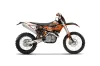 KTM C5 WCFW 250 Dirt Bike Graphic Kit - 2011 Carbon X Orange