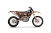 KTM C5 WCFW 250 Dirt Bike Graphic Kit - 2011 Mad Hatter Orange