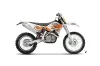 KTM C5 WCFW 250 Dirt Bike Graphic Kit - 2011 Tribal Flames Orange