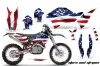 KTM C5 XC 125 / 525 Dirt Bike Graphic Kit - 2008-2010 Stars and Stripes Red White & Blue