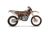 KTM C5 XCW 200/ 250 / 300 Dirt Bike Graphic Kit - 2011 Firestorm Black