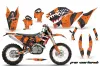 KTM C5 XCW 200/ 250 / 300 Dirt Bike Graphic Kit - 2011 P40 Warhawk Orange