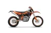 KTM C5 XCW 200/ 250 / 300 Dirt Bike Graphic Kit - 2011 Reaper Orange