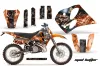 KTM C6 EXC 2 Stroke Dirt Bike Graphic Kit - 1993-1997 Mad Hatter Orange