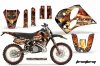 KTM C6 SX 2 Stroke Dirt Bike Custom Graphic Kit - 1993-1997