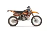 KTM C6 XC 2 Stroke Dirt Bike Graphic Kit - 1993-1997 Mad Hatter Orange