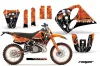 KTM C6 XC 2 Stroke Dirt Bike Graphic Kit - 1993-1997 Reaper Orange