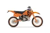 KTM C6 XC 2 Stroke Dirt Bike Graphic Kit - 1993-1997 Silver Star - Reloaded Orange