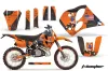 KTM C6 XC 2 Stroke Dirt Bike Graphic Kit - 1993-1997 T Bomber Orange