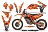 KTM C7 XC Dirt Bike Graphic Kit - 2012-2013 Bone Collector Orange