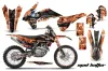 KTM C9 SX / SX-F / XC / XC-F Dirt Bike Graphic Kit - 2013-2015 Mad Hatter Orange