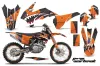 KTM C9 SX / SX-F / XC / XC-F Dirt Bike Graphic Kit - 2013-2015 P40 Warhawk Orange